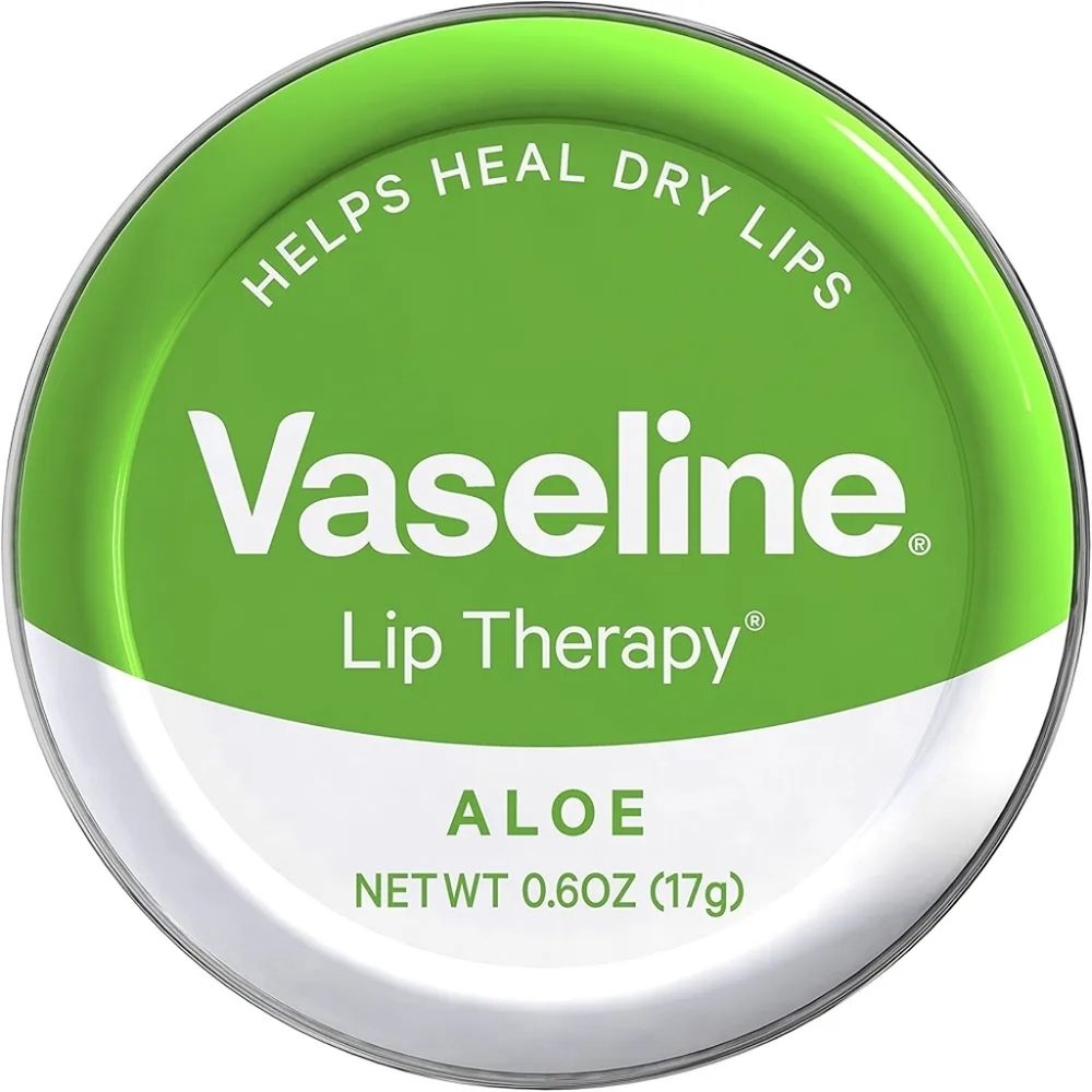 Vaseline Lip Therapy Lip Balm Tin Aloe, 0.6 Oz